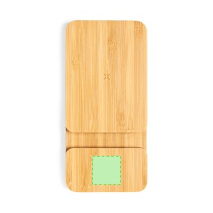 Dralia - Drahtlos 15W. 5000 mAh. USB Ausgang. Typ C Ausgänge und Eingang | Bambus