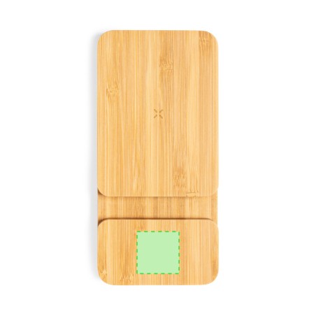 Dralia - Drahtlos 15W. 5000 mAh. USB Ausgang. Typ C Ausgänge und Eingang | Bambus