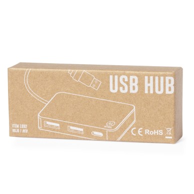 Kalat - 1 Typ C Hub. 2 Hubs USB 2.0 | Reclycling Aluminium