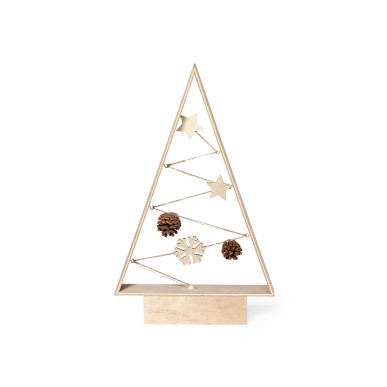 Allurex - 8 Leds. 2 Piles AAA Non Incluses | Bois