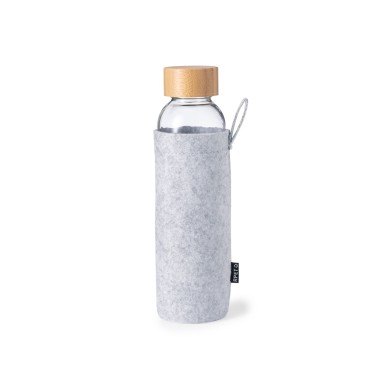 Blorek - 500 ml. Filz RPET Etui | Glas/ Bambus