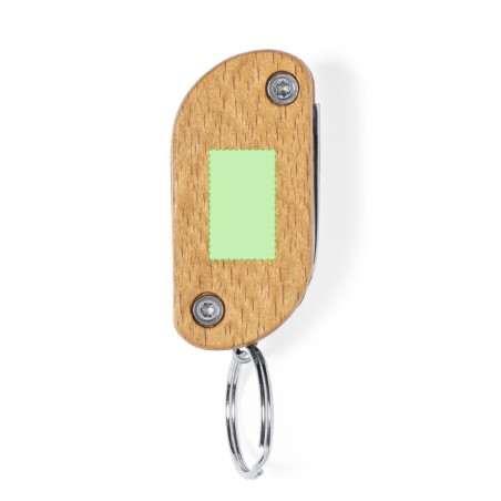 Polty - 1 Led. 9 Fonctions. Piles Bouton Incluses | Bois/ Acier Inox