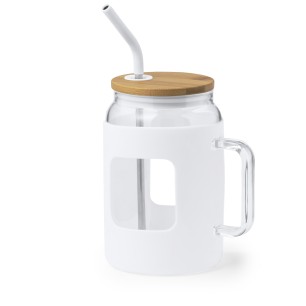 Jacin - 1,6 L. Étui Silicone | Verre/ Bambou