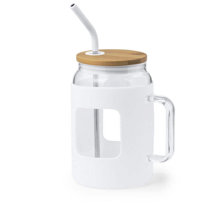 Jacin - 1,6 L. Étui Silicone | Verre/ Bambou