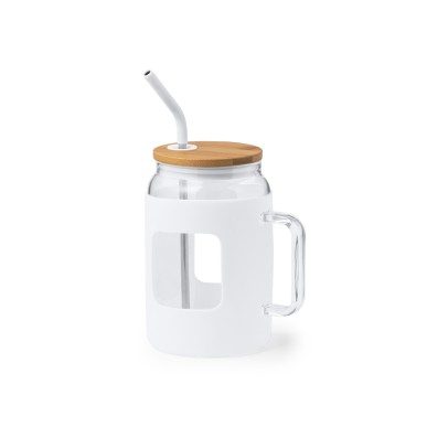 Jacin - 1,6 L. Étui Silicone | Verre/ Bambou