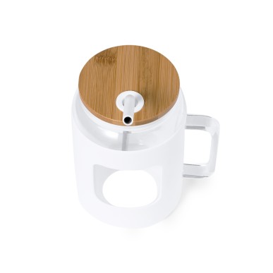 Jacin - 1,6 L. Étui Silicone | Verre/ Bambou