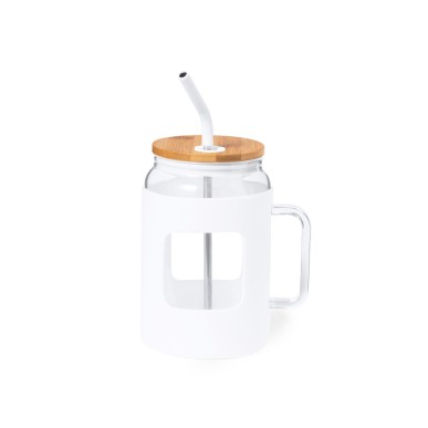 Jacin - 1,6 L. Étui Silicone | Verre/ Bambou