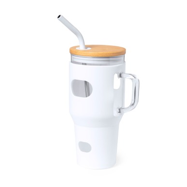 Namun - 1,1 L. Étui Silicone | Verre/ Bambou