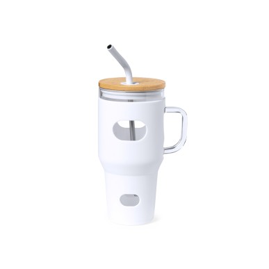 Namun - 1,1 L. Étui Silicone | Verre/ Bambou