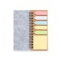 Aurat - Bloc 30 Feuilles. 25 Notes Adhésives 4,5 x 4,5 cm. 125 Mini Notes Adhésives 1,2 x 4,5 cm | Feutrine RPET