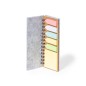 Aurat - Bloc 30 Feuilles. 25 Notes Adhésives 4,5 x 4,5 cm. 125 Mini Notes Adhésives 1,2 x 4,5 cm | Feutrine RPET