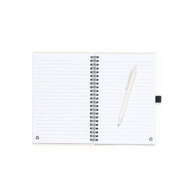Emily - 80 Feuilles. Stylo Paille de Blé/ PP Incluse | Paille de Blé/ 