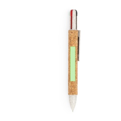 Stello - Écriture 4 Couleurs | Liège/ Paille de Blé/ ABS
