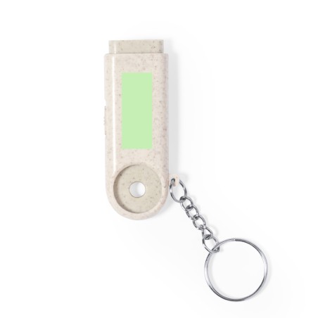 Evelyn - 2 Leds. Knopfzellen Inklusive | Weizenstroh/ ABS