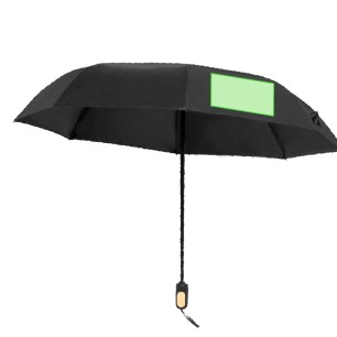 Barbra - 21". Système Anti-Vent. Étui Pongee RPET | Pongé 190T RPET. Tiges Fibre de Verre