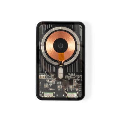 Bramson - Drahtlos 15W. Magnetisch. 5000 mAh. 2 USB Ausgänge. Typ C Au