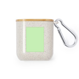 Brayce - Anschluss Micro USB, Typ C und Lightning 5V DC 2.4A | Weizenstroh/ ABS/ Bambus