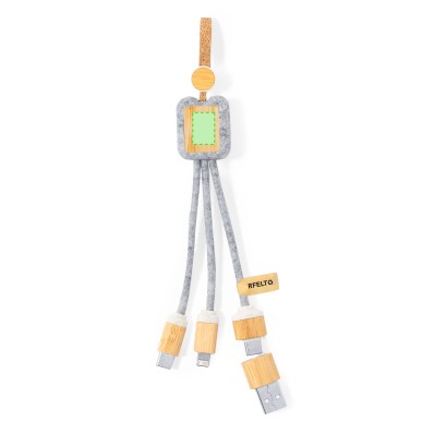 Braxton - Anschluss Micro USB, Typ C und Lightning 5V DC 2.4A | Filz R