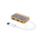 Barney - 1 Typ C Hub. 2 Hubs USB 2.0 | Filz RPET/ Bambus