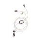 Seymur - Anschluss Micro USB, Typ C und Lightning 5V DC 2.4A | Kaffeefaser/ ABS/ Reclycling Baumwolle