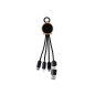 Lawrence - Led Lichter. Anschluss Micro USB, Typ C und Lightning 5V DC 2.4A | Bambus