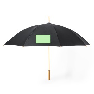 Gotley - 23". Antiwindsystem. Bambus Stange und Griff | Pongee 190T RPET. Fiberglass Rippen