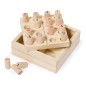 Crested - 16 Stück | Holz Crested - 16 Stück | Holz