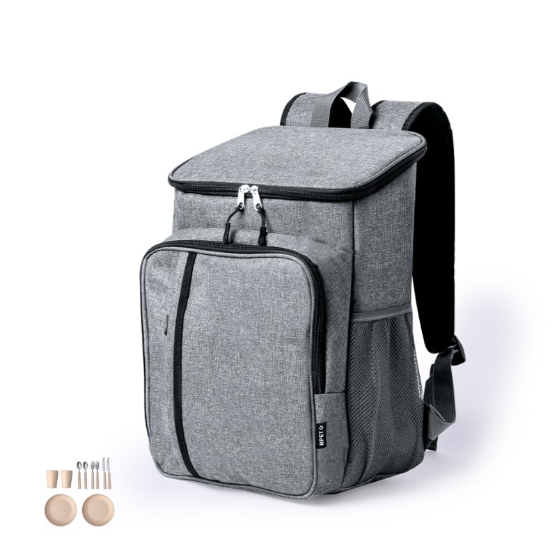 Shira - 10 Stück. 2 Personen. Gepolsterter Rücken und Schultergurte | Polyester 600D RPET/ PEVA