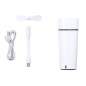 Aurion - Mehrfarbige Led Lichter. 240 ml. 2 Dampf Funktionen. USB Anschluss. Ventilator Inklusive
