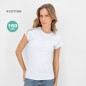 T-Shirt Femme Blanc avec impression publicitaire Seiyo T-Shirt Femme Blanc avec impression publicitaire Seiyo