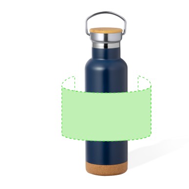 Dixont - 650 ml | Rostfreier Stahl/ Kork/ Bambus