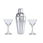 Cefiro - Shaker Rostfreier Stahl 550 ml. 2 Glas 150 ml