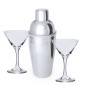 Cefiro - Shaker Rostfreier Stahl 550 ml. 2 Glas 150 ml
