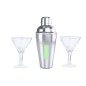 Cefiro - Shaker Rostfreier Stahl 550 ml. 2 Glas 150 ml