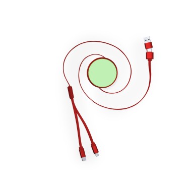 Freud - Ausziehbares Kabel. Anschluss Micro USB, Typ C und Lightning 5