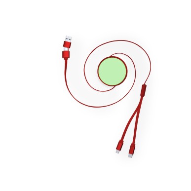 Freud - Ausziehbares Kabel. Anschluss Micro USB, Typ C und Lightning 5