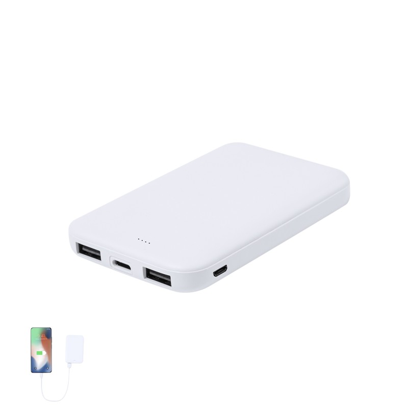 Nawey RCS - 5000 mAh. 2 USB Ausgänge. Micro USB Eingang. Typ C Ausgänge und Eingang | Reclycling ABS