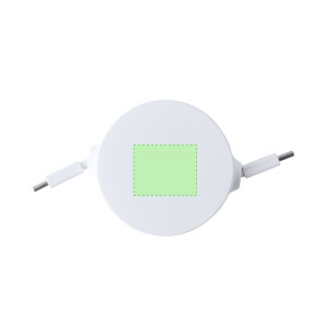 Zapa RCS - Geeignet für die datenübertragung. Ausziehbares Kabel. Anschluss Typ C PD 65W | Reclycling ABS