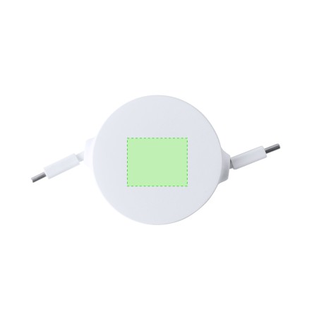 Zapa RCS - Geeignet für die datenübertragung. Ausziehbares Kabel. Anschluss Typ C PD 65W | Reclycling ABS