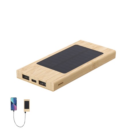 Molden - 4000 mAh. Solarladung. 2 USB Ausgänge. Typ C Ausgänge und Ein