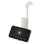 Olan - 12 Leds. Hauteur Réglable. Lumière à Intensité Réglable. Batterie 1.200 mAh | Paille de Blé/ ABS