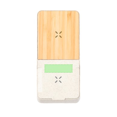 Barichen - Drahtlos 15W. Typ C Ausgänge | Weizenstroh/ ABS/ Bambus