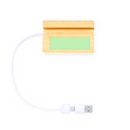 Cirzo - 1 Typ C Hub. 2 Hubs USB 2.0 | Bambus