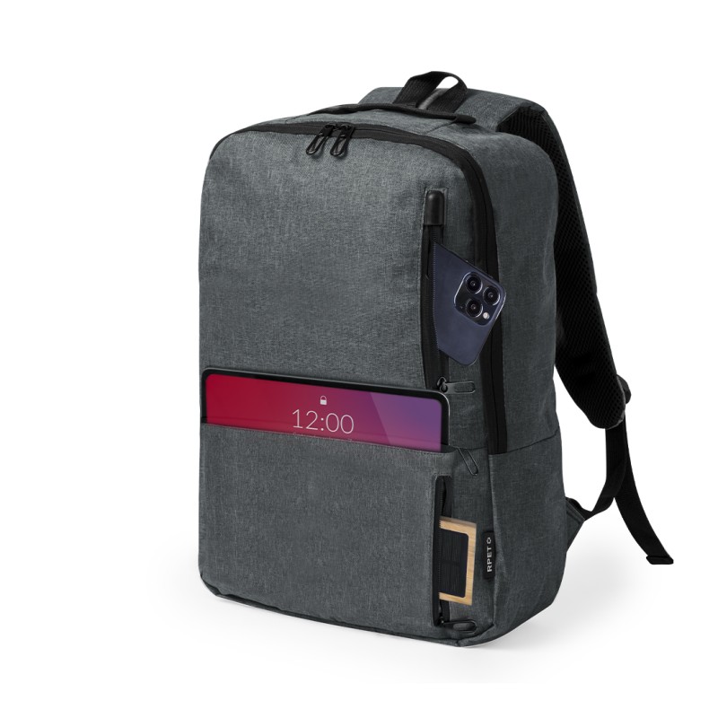 Ingria - Gepolsterte Laptoptasche und Tablet. Gepolsterter Rücken und Schultergurte | Polyester 600D RPET