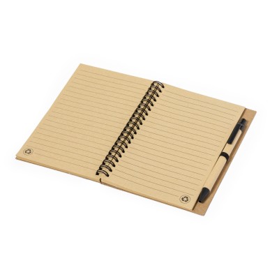 Gienah - 80 Feuilles. Stylo Carton Recyclé Incluse | Liège