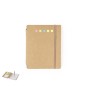 Wombax - Bloc 70 Feuilles. 15 Notes Adhésives 6 x 6,5 cm. 75 Mini Notes Adhésives 1,2 x 4,5 cm. Stylo Carton Recyclé Incluse | C