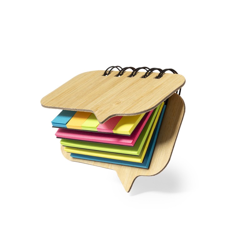 Mabur - 100 Haftnotizen 5 x 7,5 cm. 125 Mini Haftnotizen 1,5 x 5 cm | Bambus