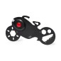 Flanery - 1 Led. 11 Funktionen. Knopfzelle Inklusive | Rostfreier Stahl