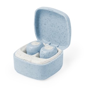 Oriley - Bluetooth Anschluss. Batterie 30 mAh/ Aufladestation 200 mAh | Weizenstroh/ ABS