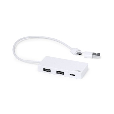 Nagent - 1 Typ C Hub. 2 Hubs USB 2.0 | Natursteinextrakte/ ABS